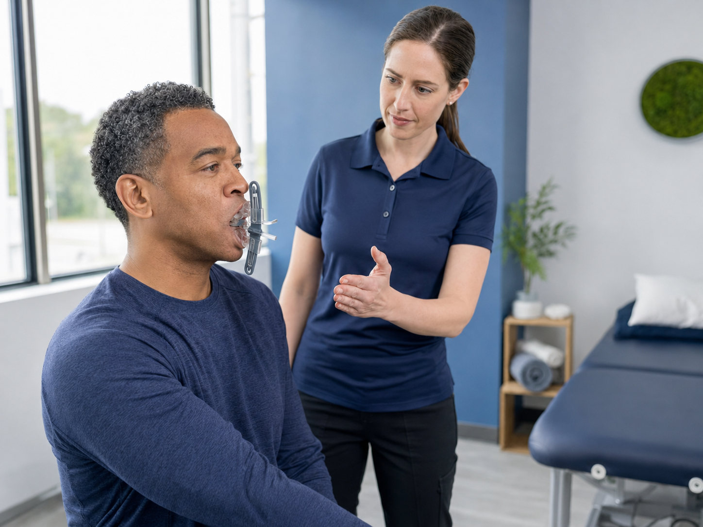 Rehabilitation program delivered in a clinical setting